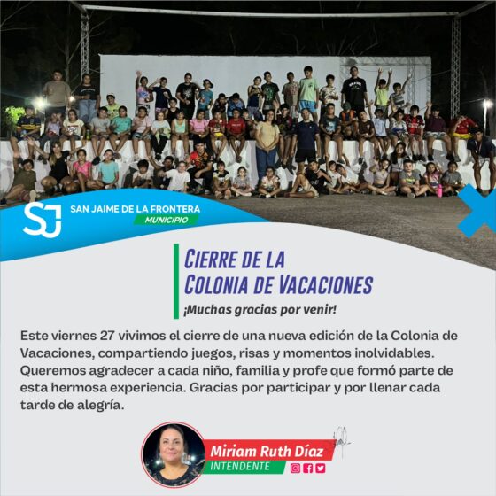 CIERRE COLONIA DE VACACIONES