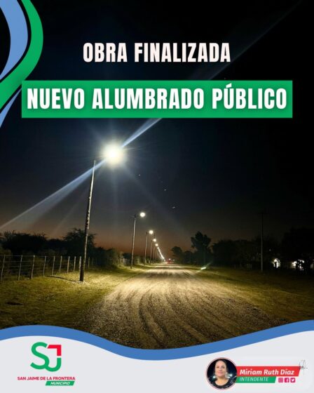 OBRA FINALIZADA | NUEVO ALUMBRADO PÚBLICO