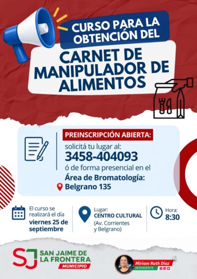 CURSO MANIPULADOR DE ALIMENTOS